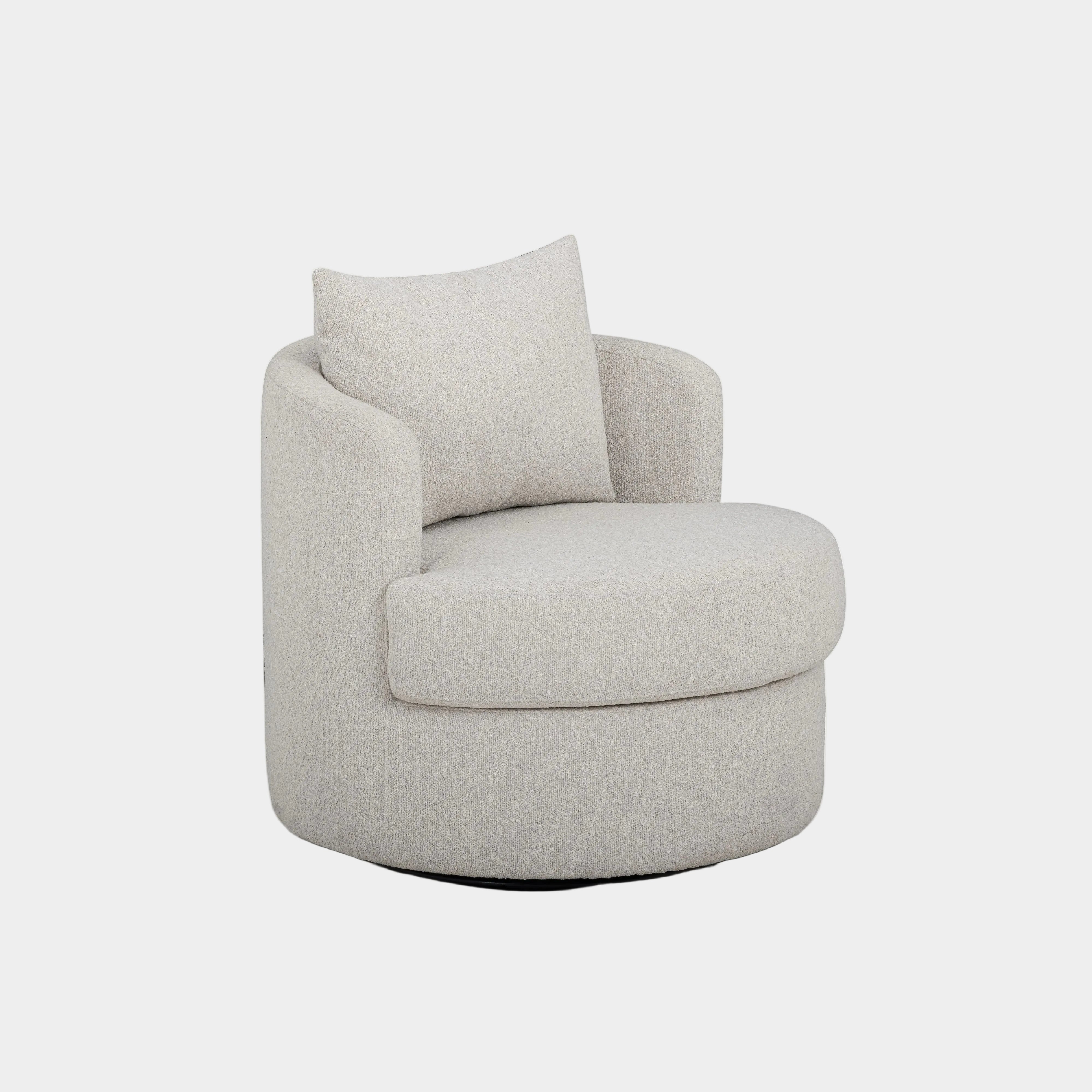 Silvi Performance Boucle Swivel Accent Chair