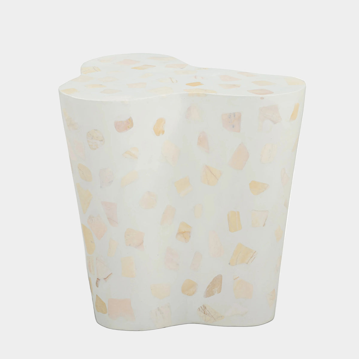 Slab Faux Terrazzo Indoor/Outdoor Side Table