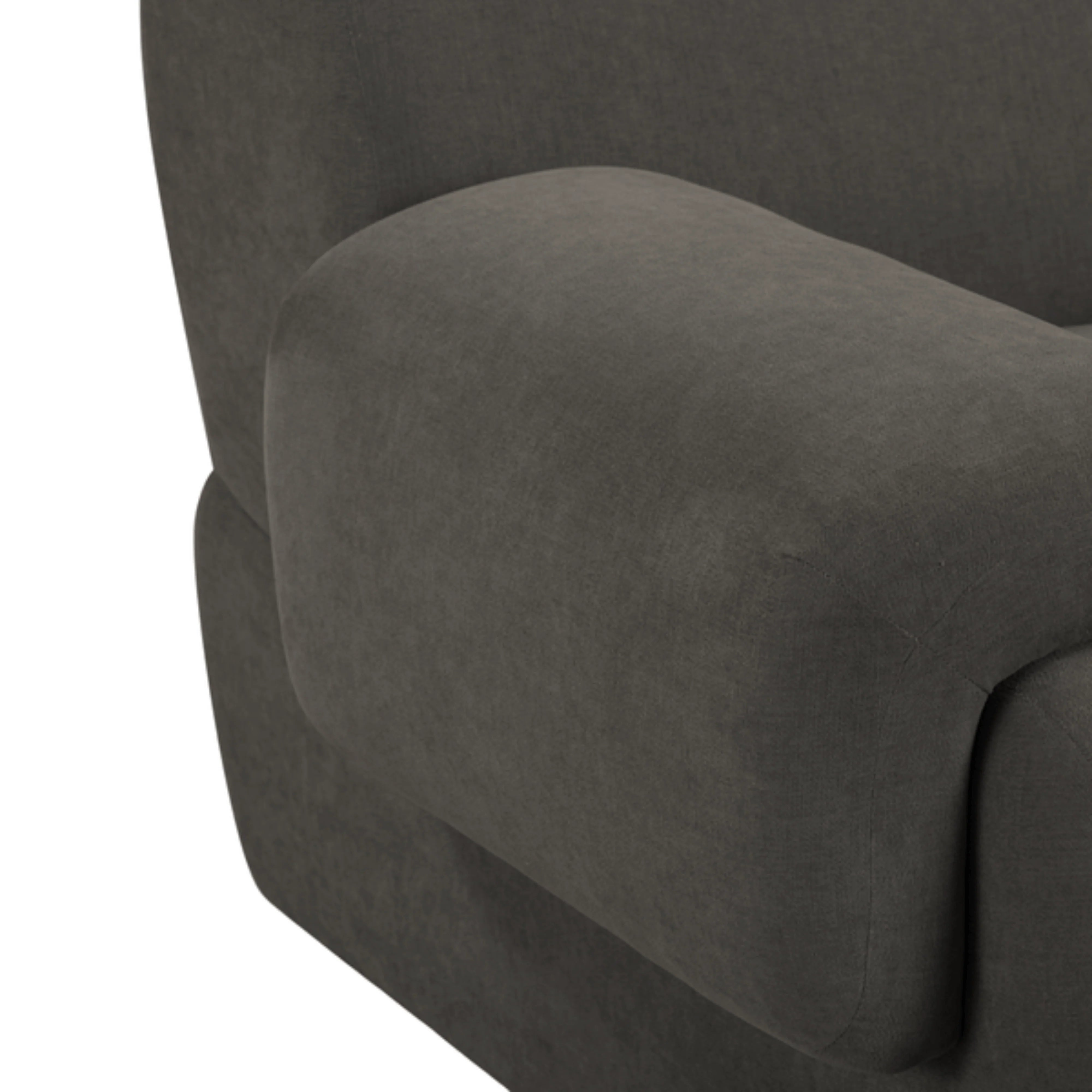 Zenith 80" Contract-Grade Upcycled Fabric Modular Loveseat