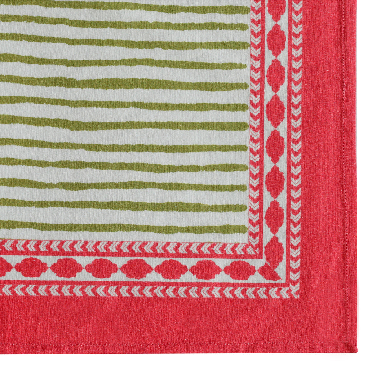Crissy Cotton Canvas Printed Napkins - Set of 4 - Pink