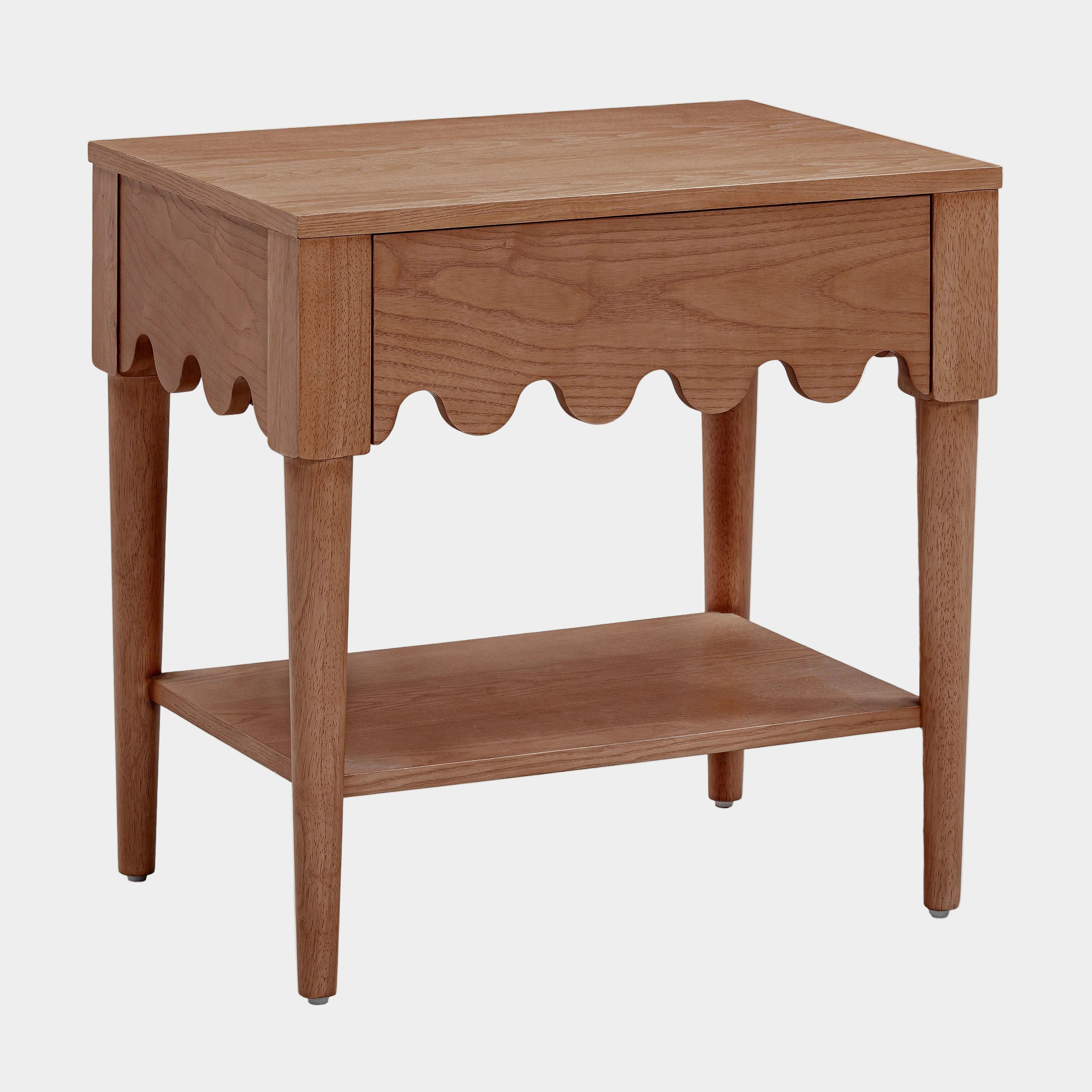 Table de chevet en frêne naturel Oodle