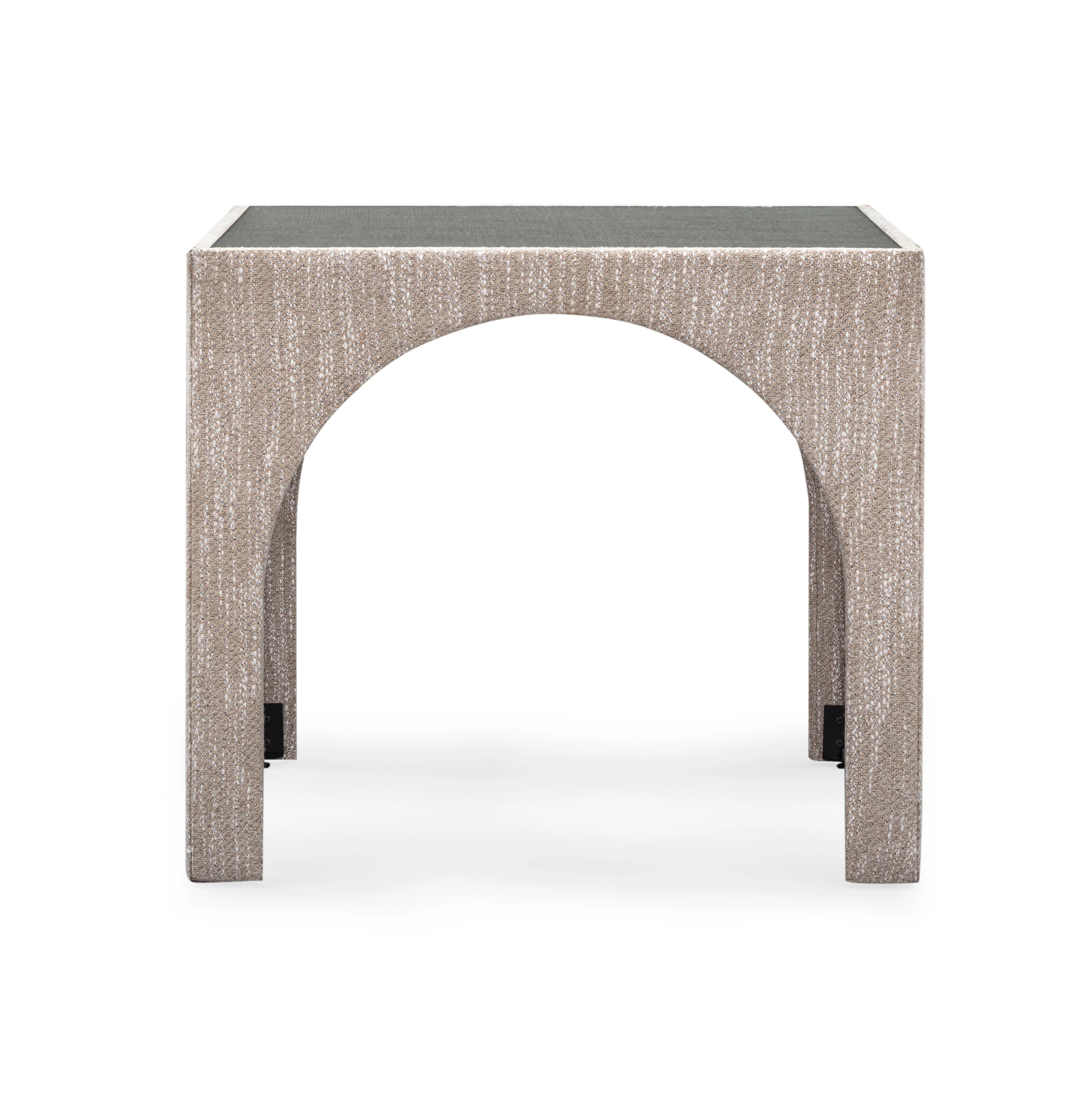 Tomlin Performance Chenille Game Table and Two Ottomans Set