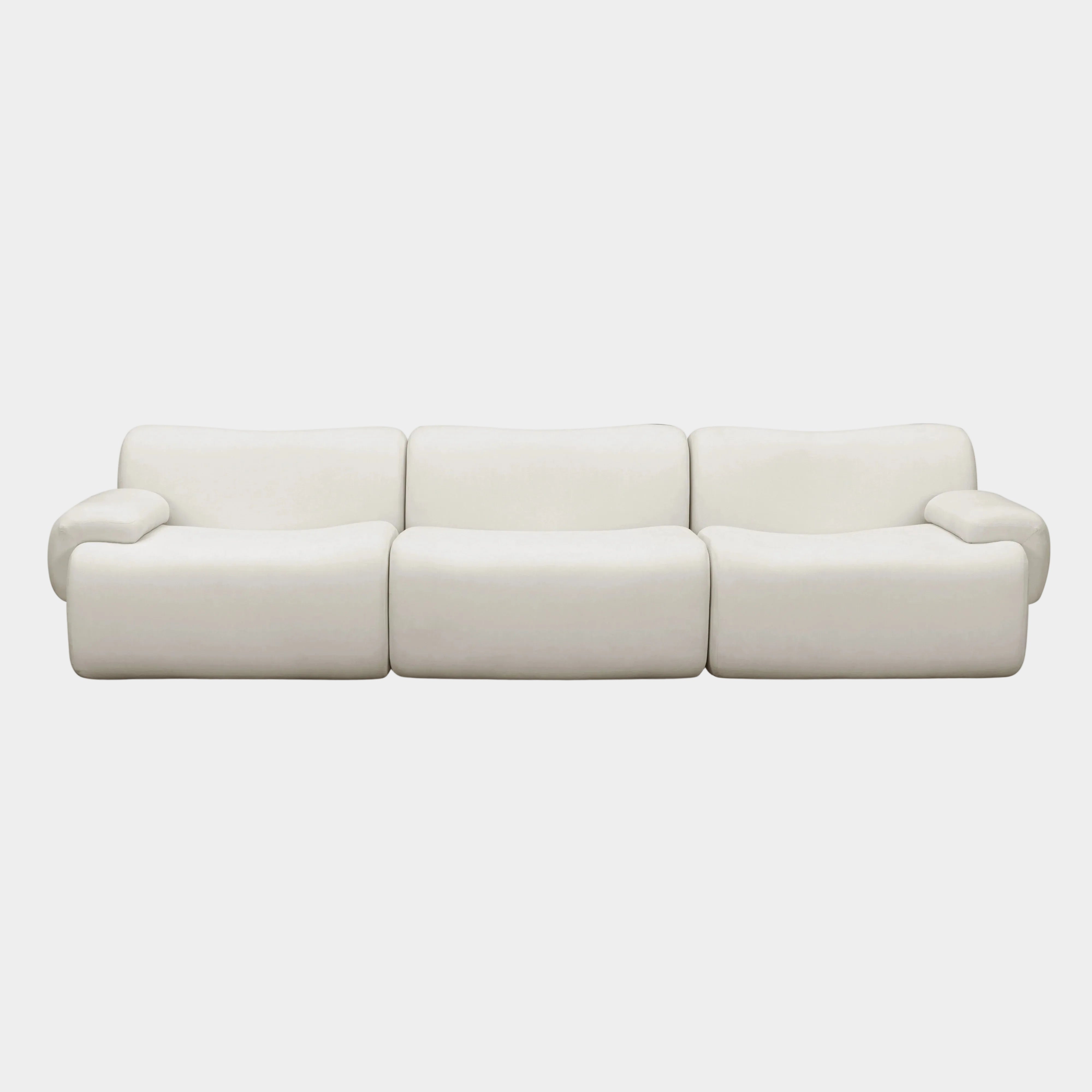 Zenith 116.5" Contract-Grade Upcycled Fabric Modular Sofa