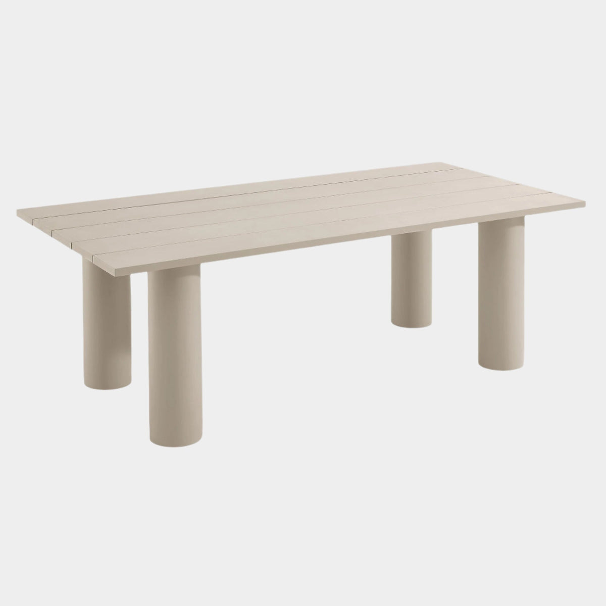 Nautica Outdoor Patio Aluminum Dining Table - 87" Rectangular
