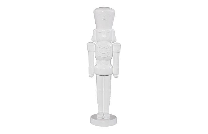Nutcracker Soldier Sculpture - 4ft White