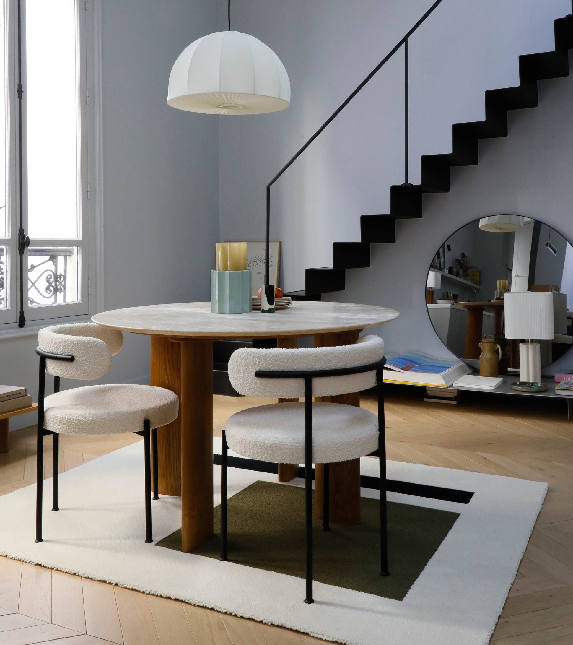 Libera Inesse Boucle Dining Chair