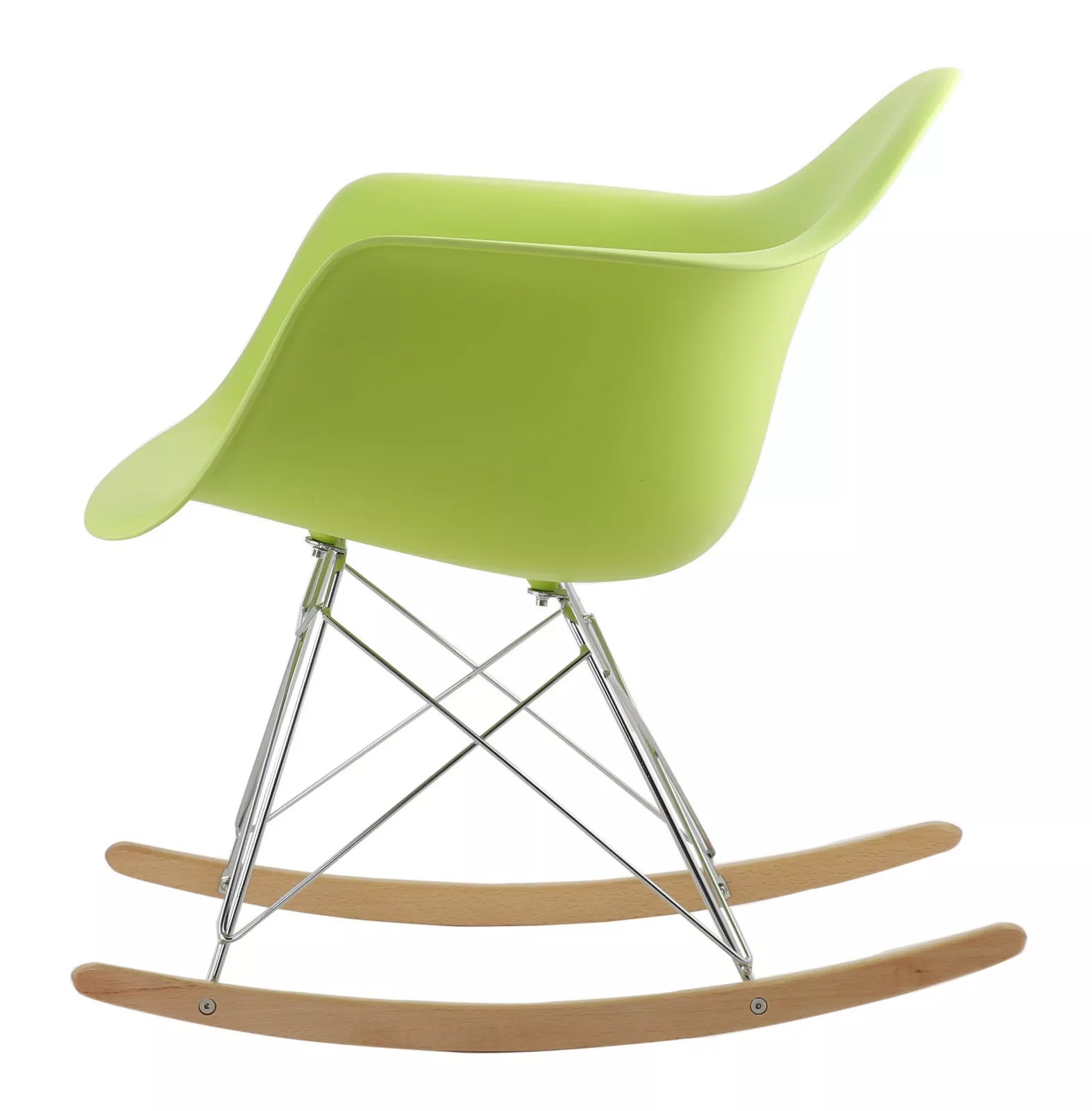 Fauteuil à bascule en plastique moulé Eames