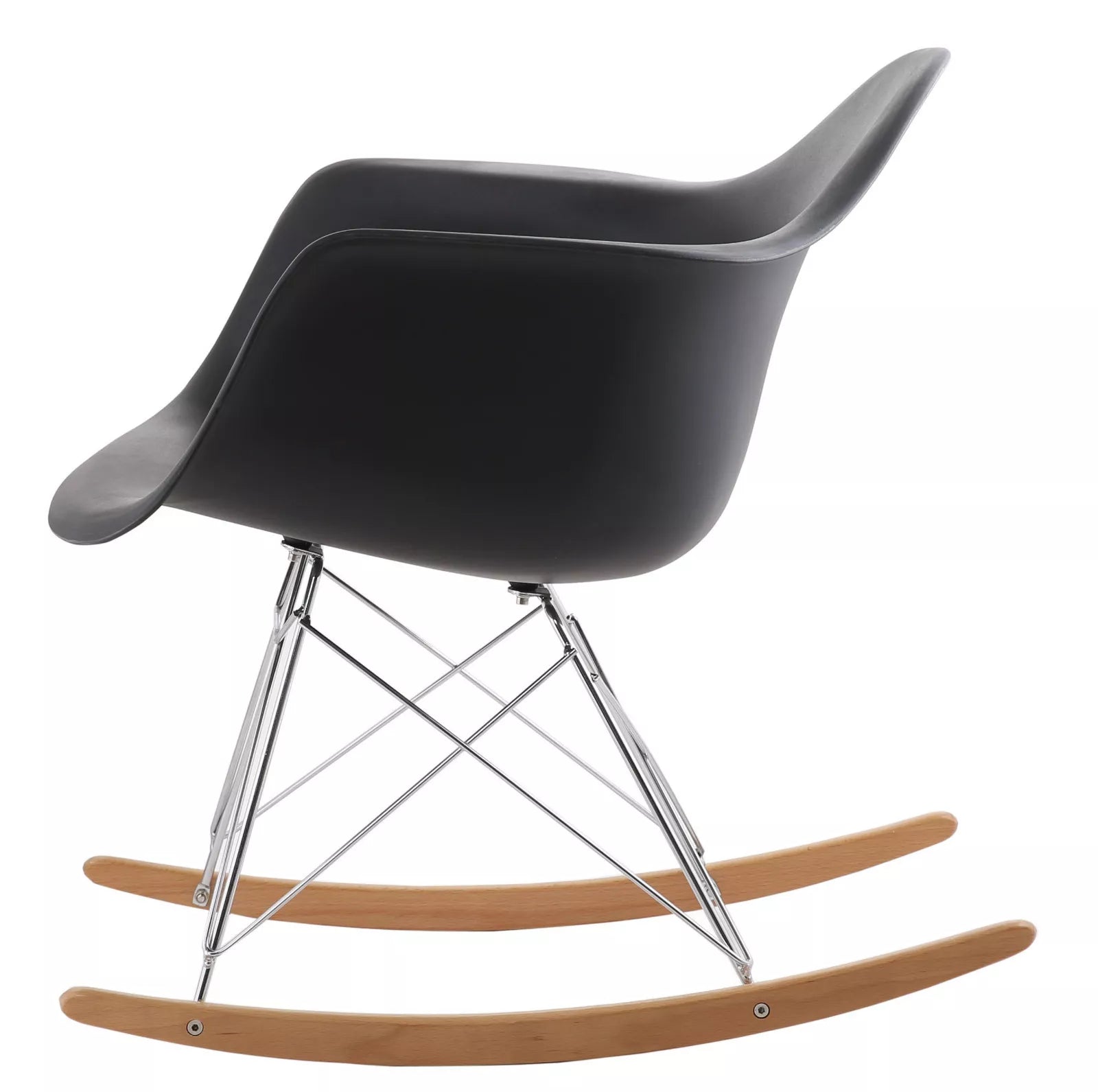 Fauteuil à bascule en plastique moulé Eames