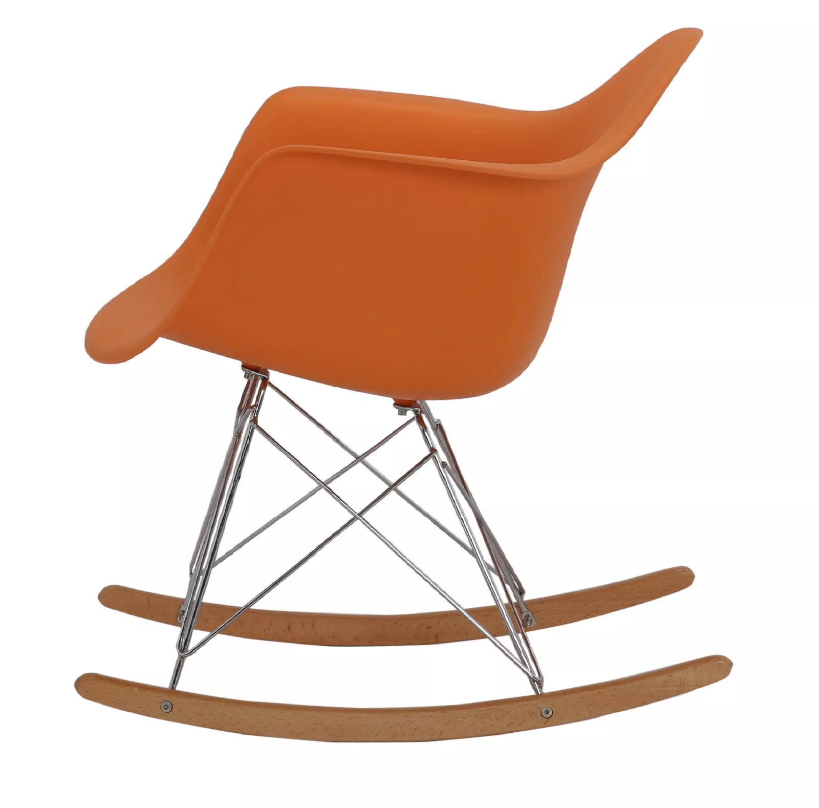 Fauteuil à bascule en plastique moulé Eames