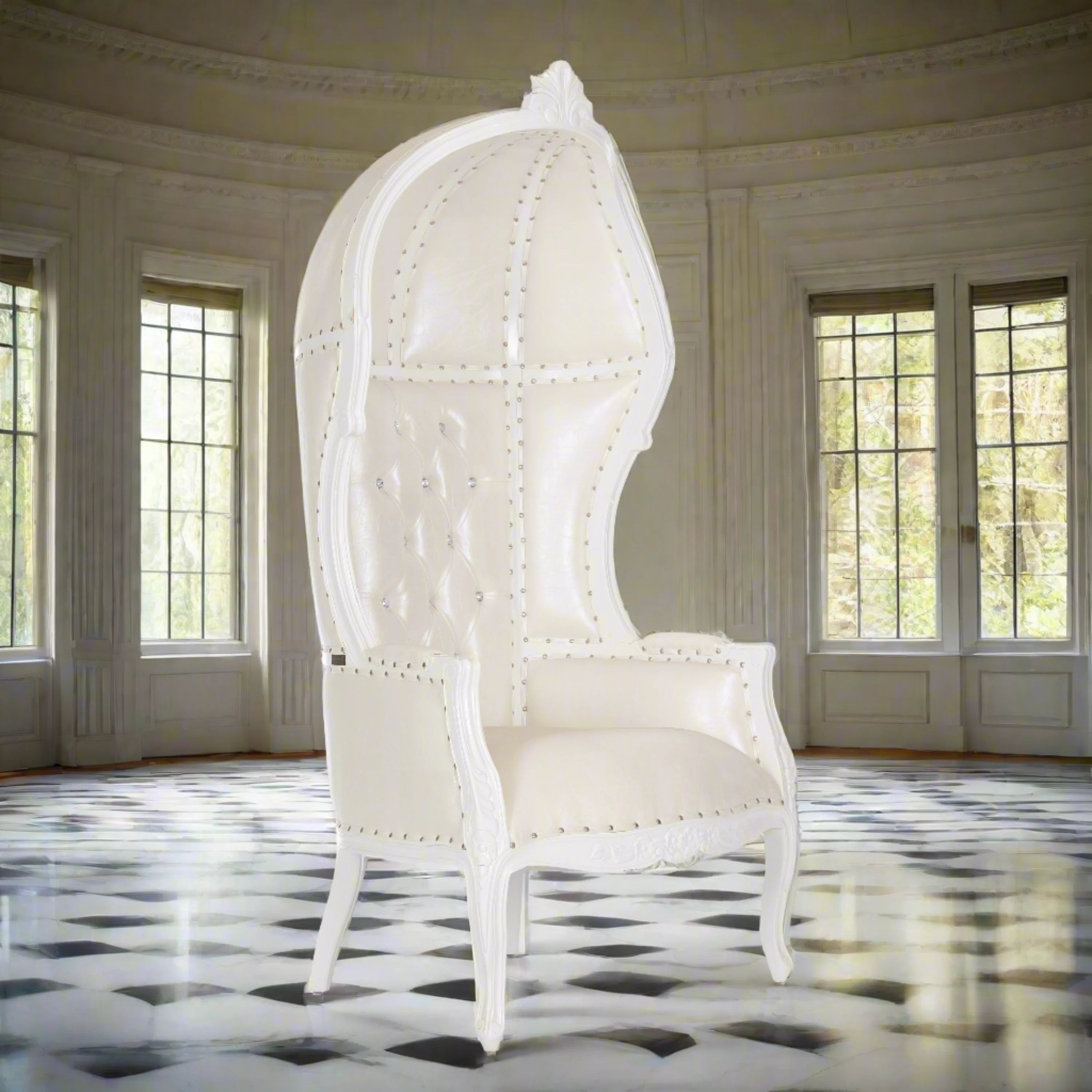 Cobra Hooded Canopy Throne Chair