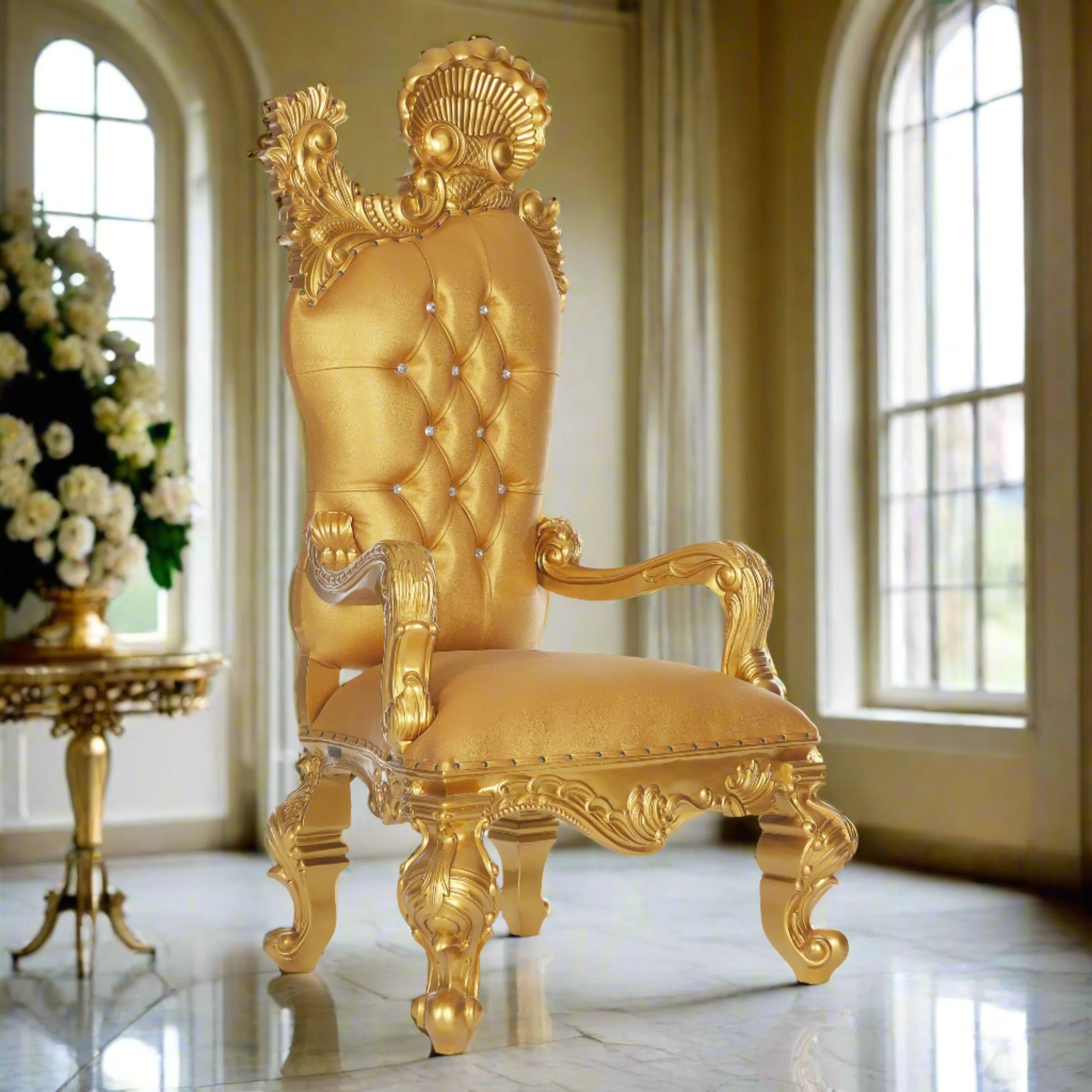 Leandra Royal Throne Chair