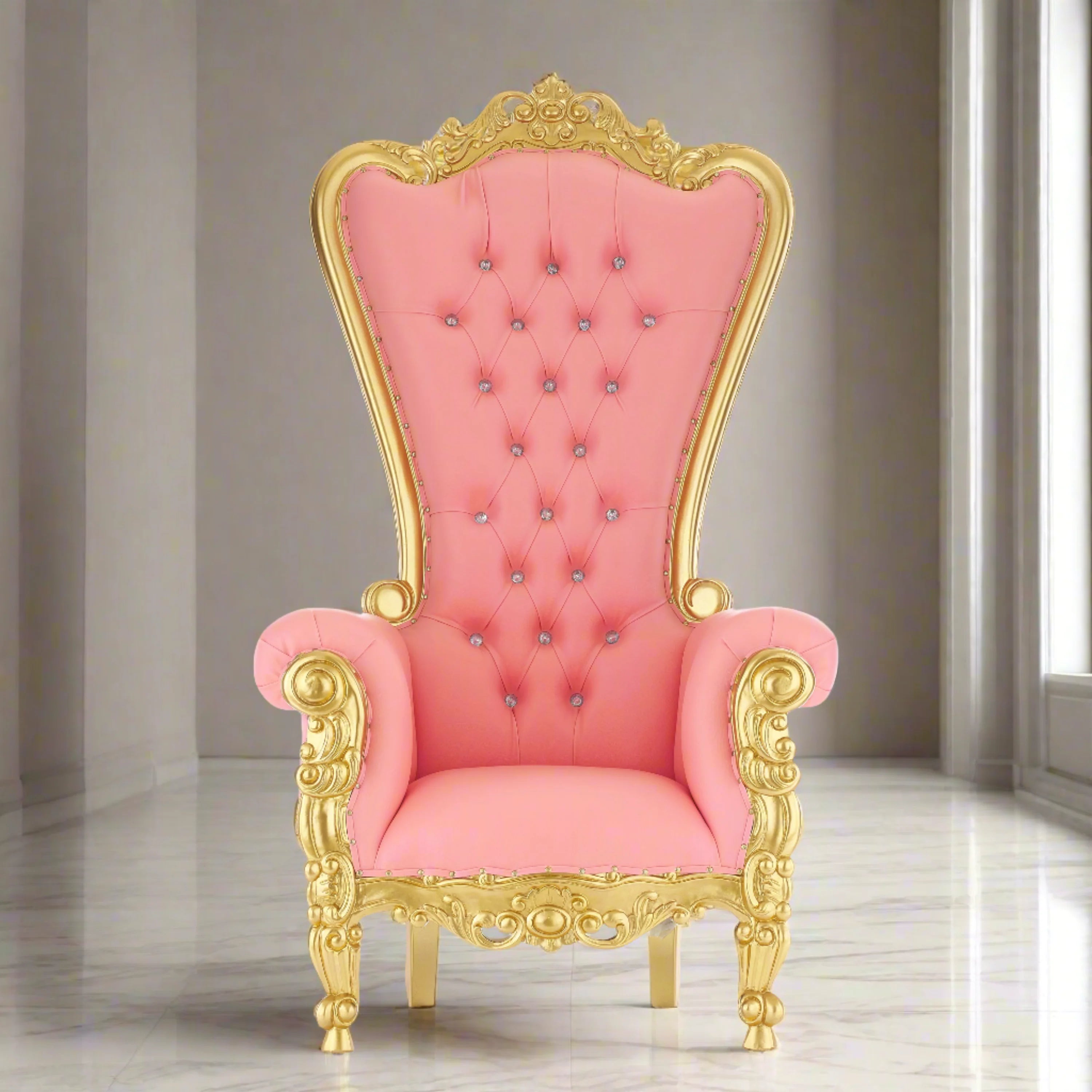 Queen Tiffany Throne Chair - Vinyl