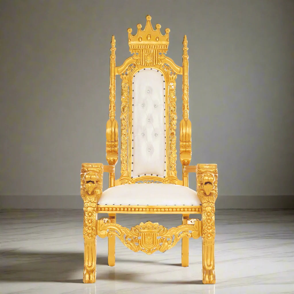 King David Crown Throne Chair - Vinyl