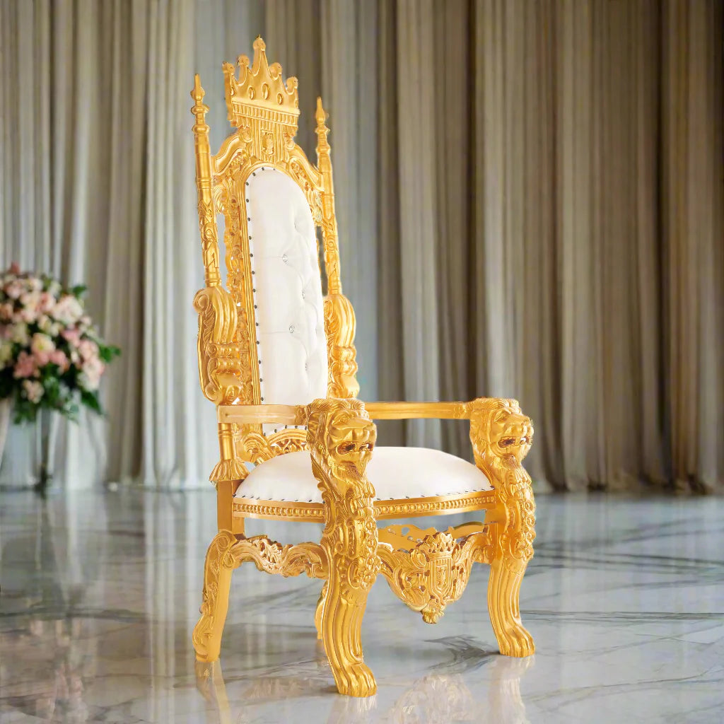 King David Crown Throne Chair - Vinyl