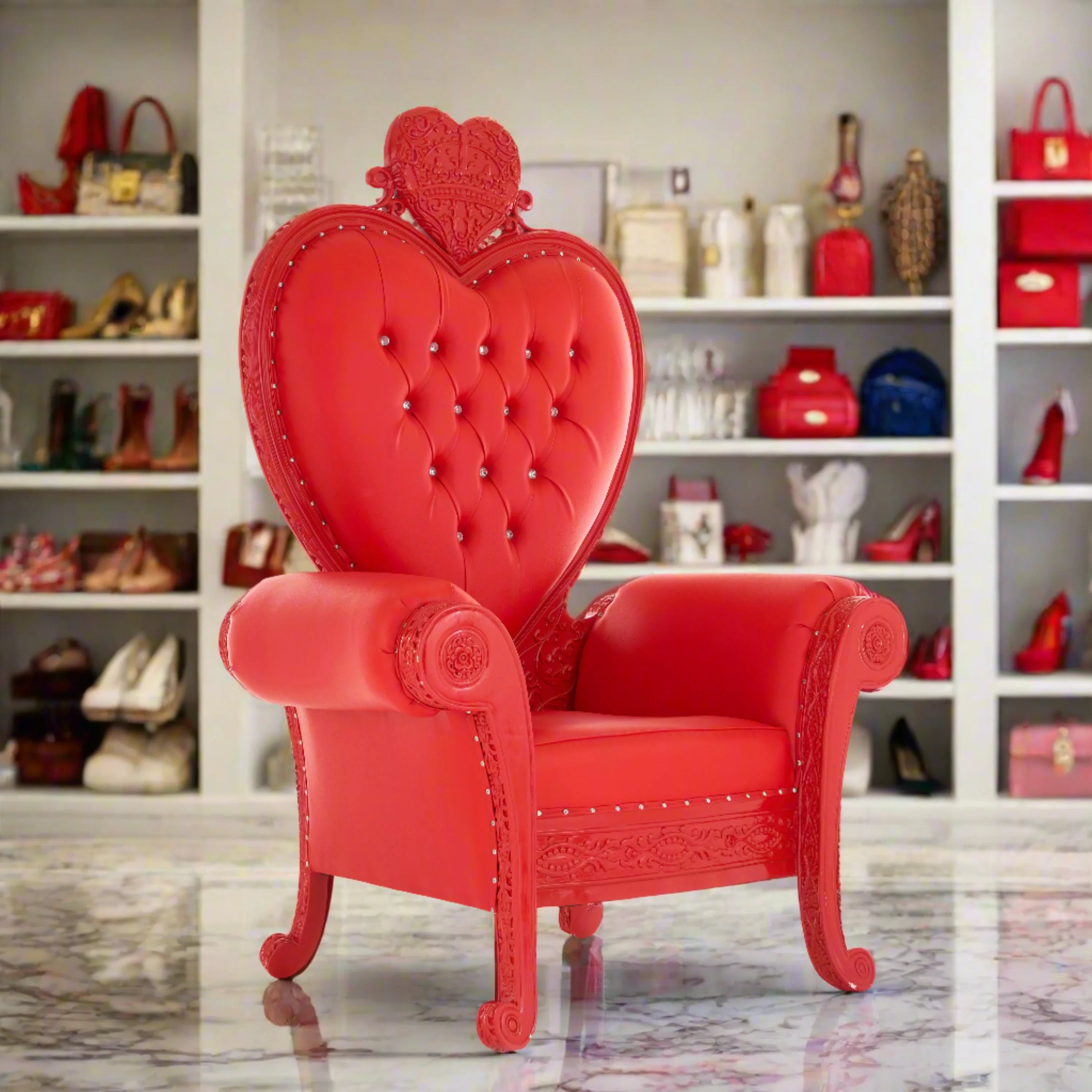 Royal Valentine Party Throne Chair