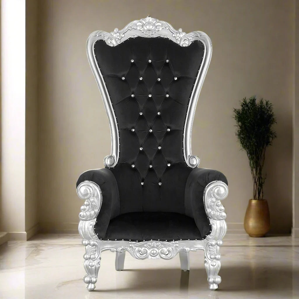 Queen Tiffany Throne Chair - Velvet