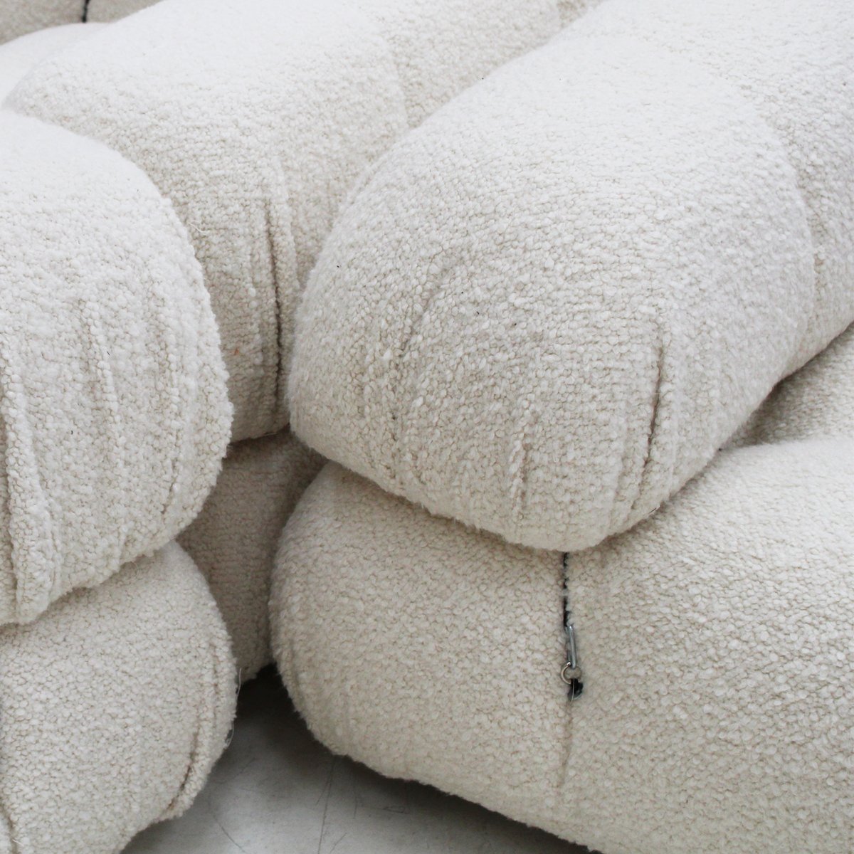 Mario Bellini Boucle Sofa with Ottoman