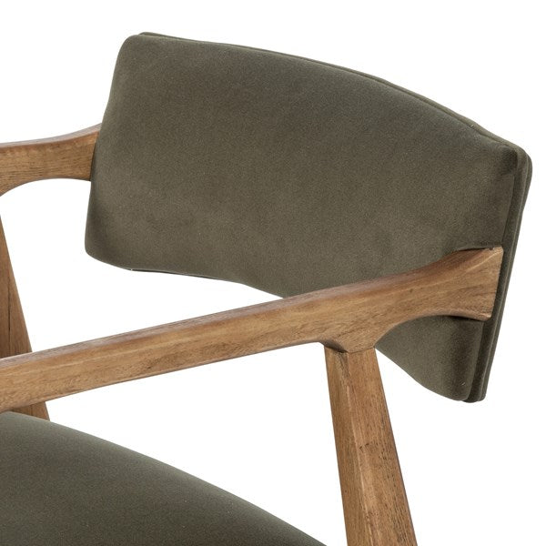 Edith Upholstered Velvet Arm Chair