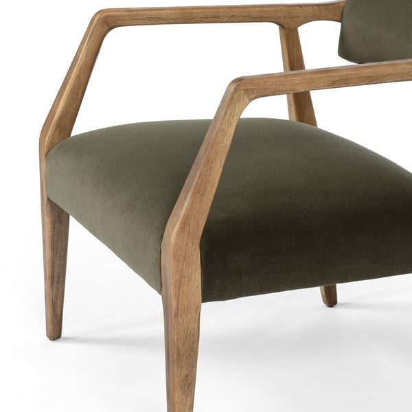 Edith Upholstered Velvet Arm Chair