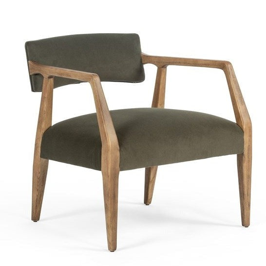 Edith Upholstered Velvet Arm Chair