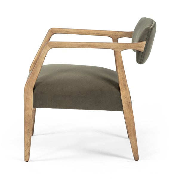 Edith Upholstered Velvet Arm Chair