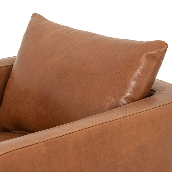 Chaise pivotante à dossier arrondi