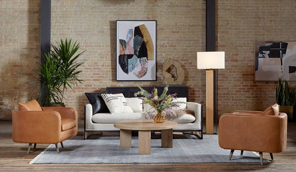 Chaise pivotante à dossier arrondi