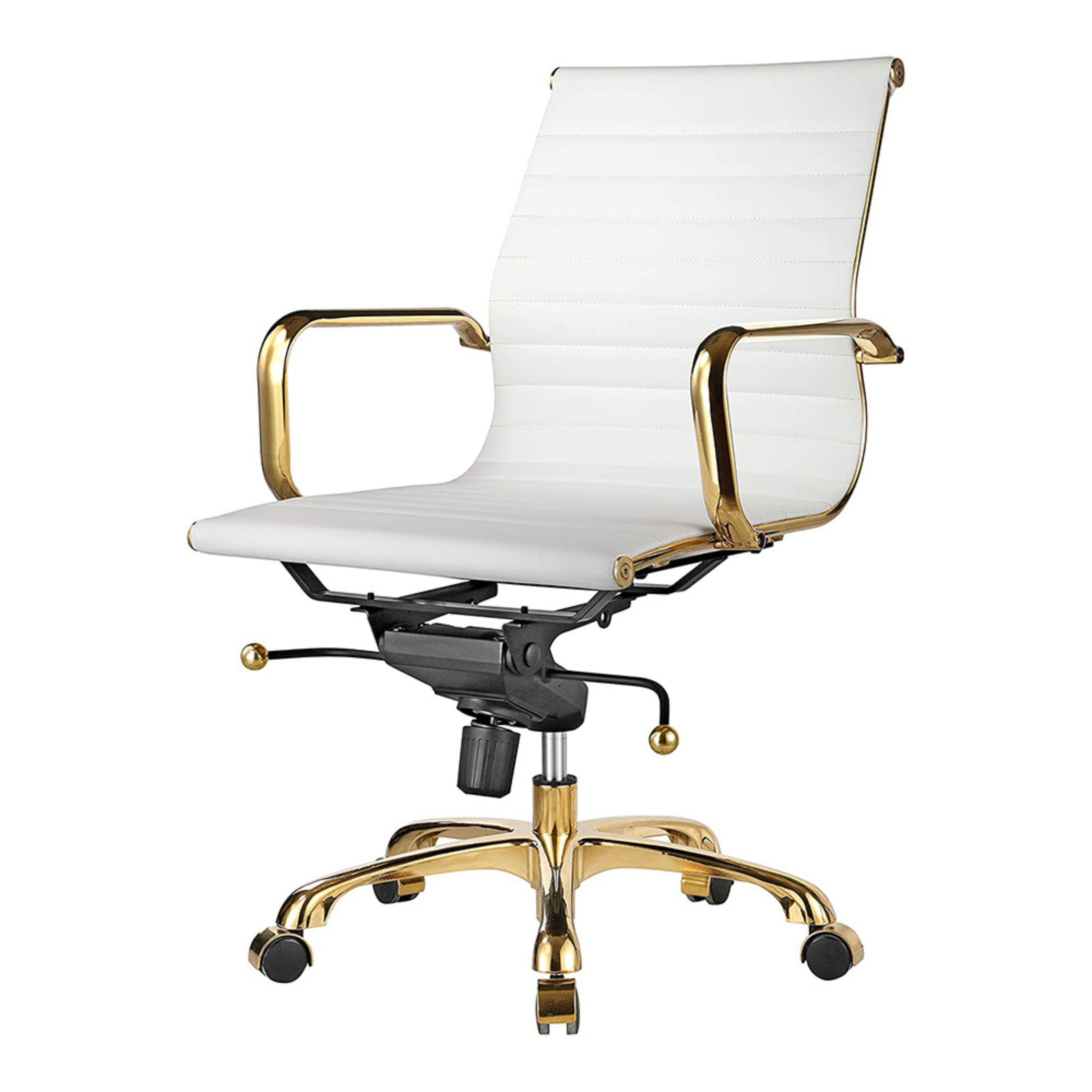 Eames Group Management Chair Gold Frame - Low Back