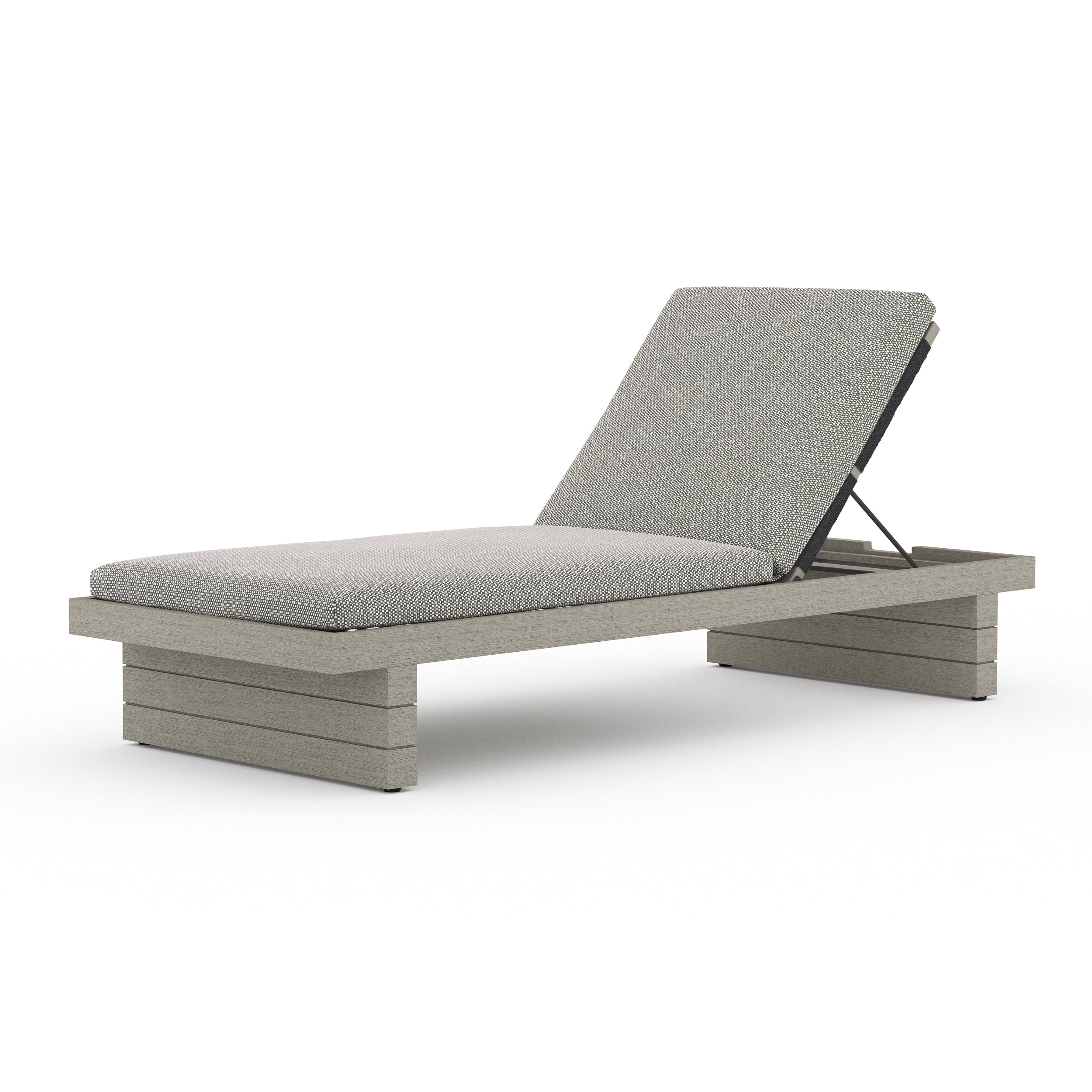 Leroy Outdoor Chaise - Weathered Grey
