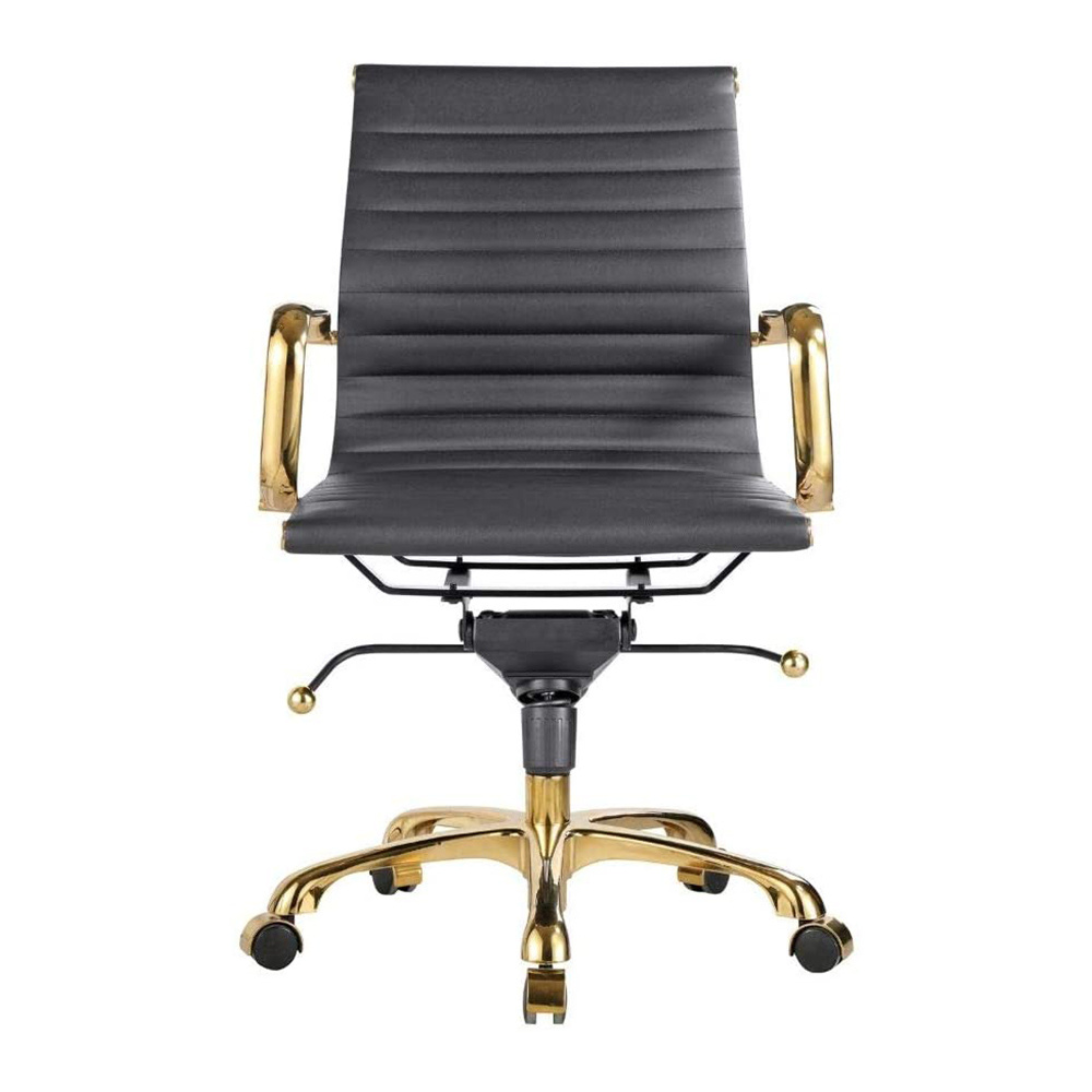 Eames Group Management Chair Gold Frame - Low Back