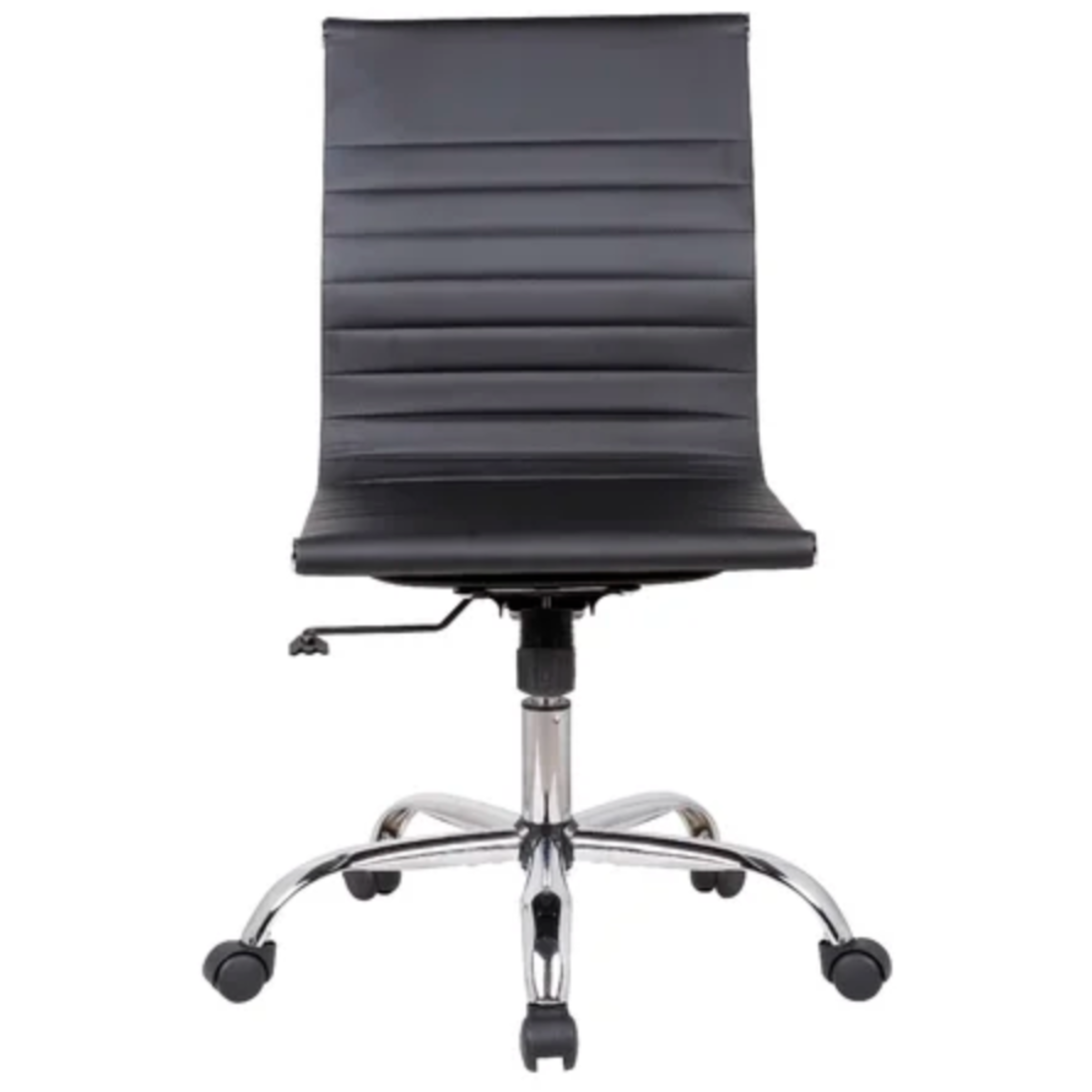 Chaise de direction sans accoudoirs Eames Aluminum Group - Dossier bas