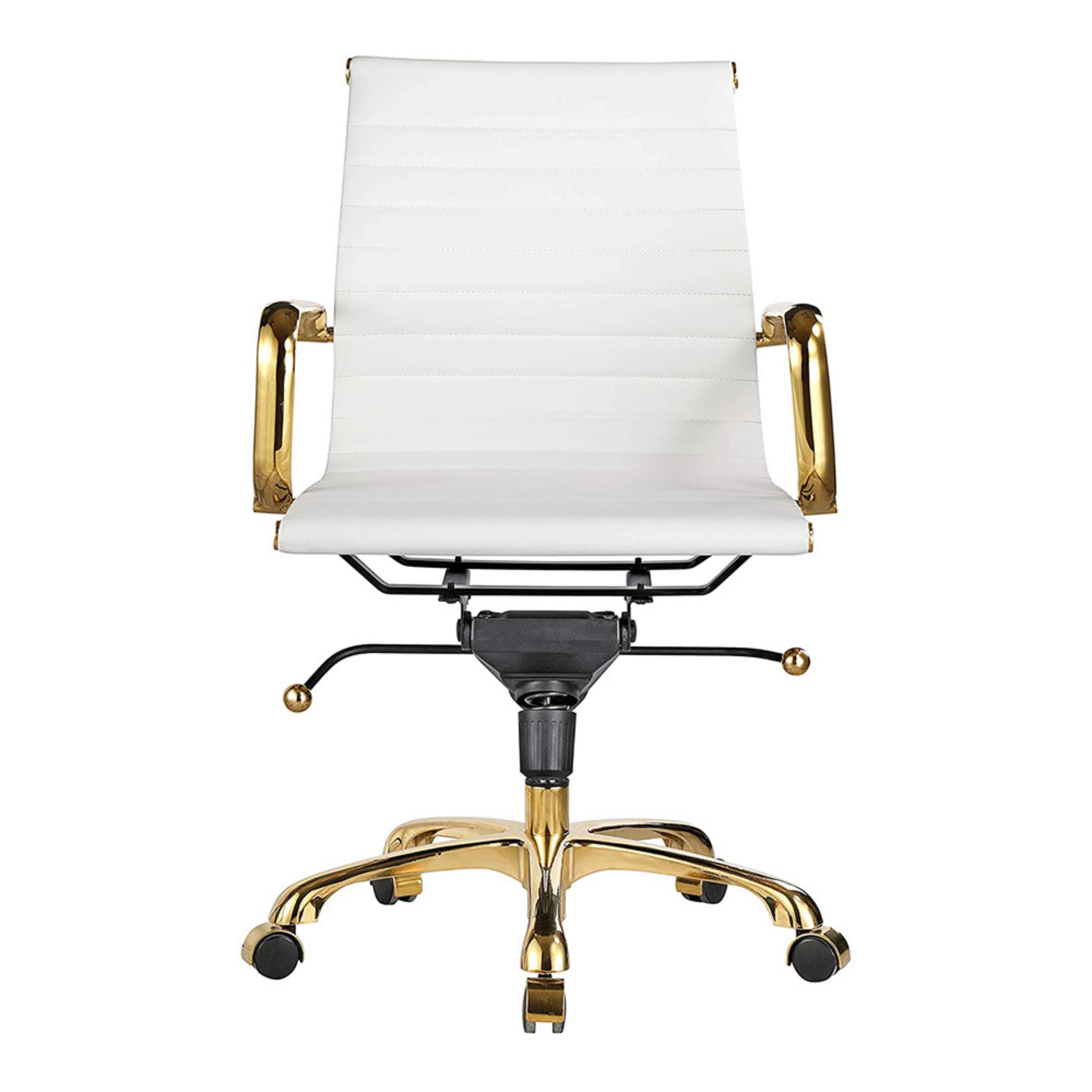 Eames Group Management Chair Gold Frame - Low Back