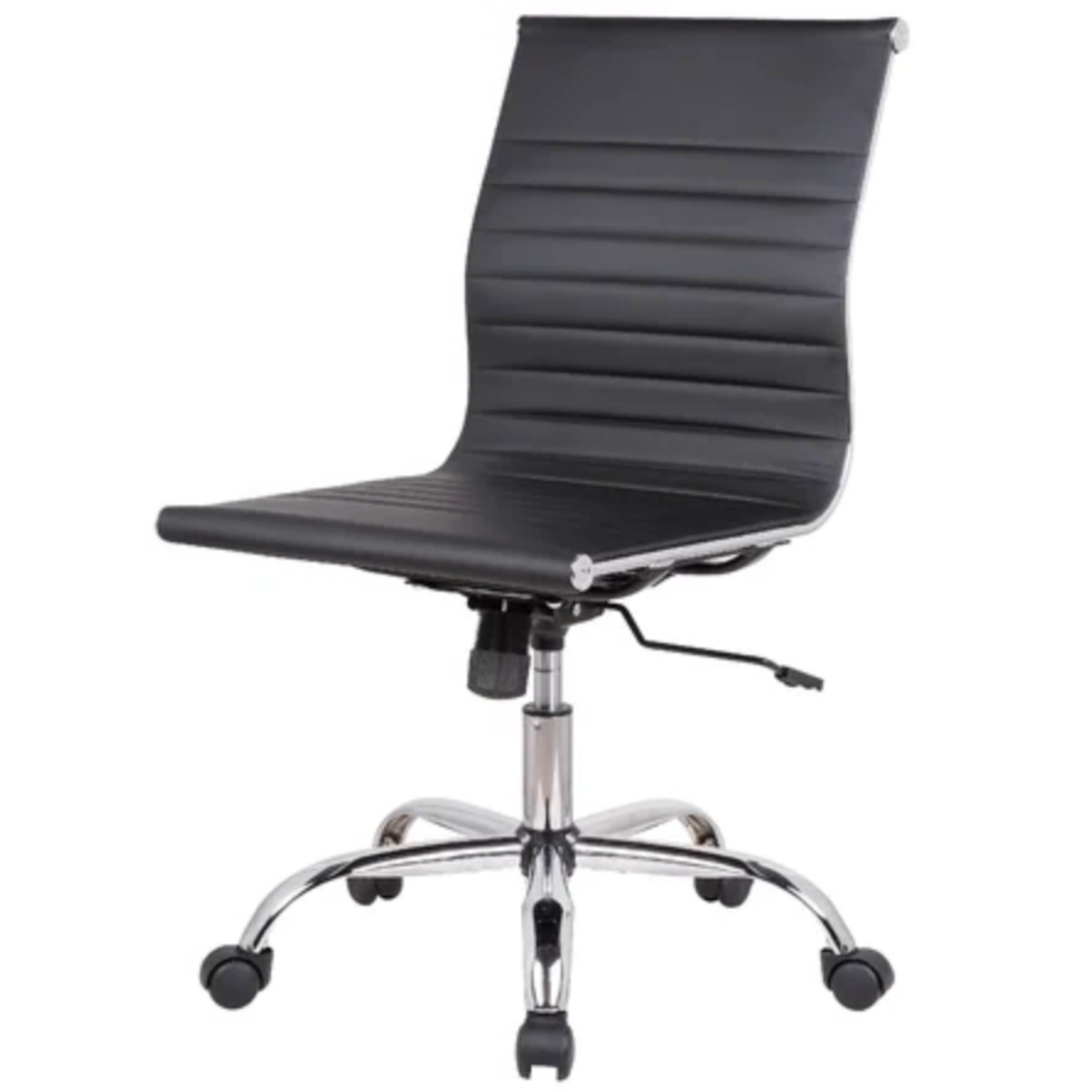 Chaise de direction sans accoudoirs Eames Aluminum Group - Dossier bas