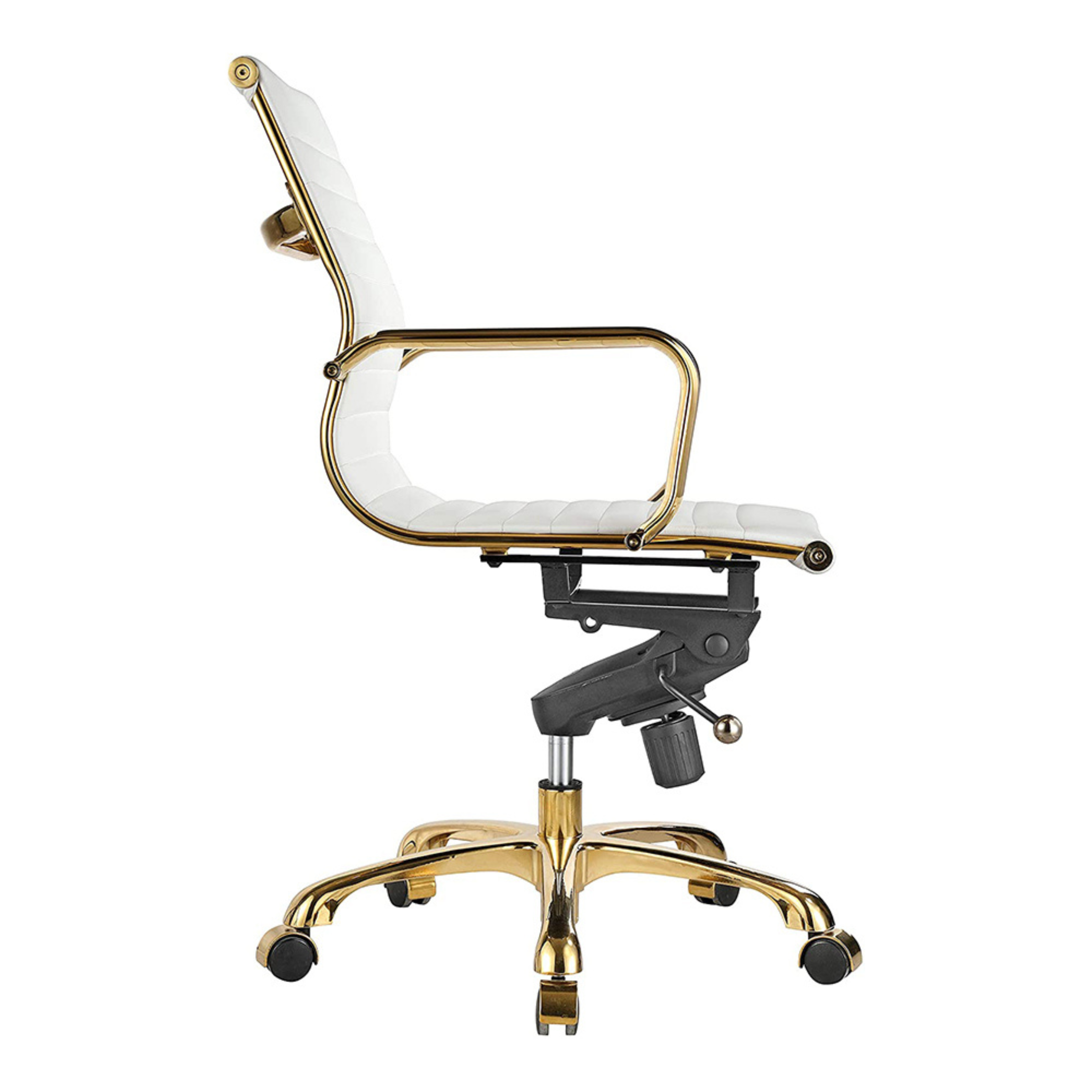 Eames Group Management Chair Gold Frame - Low Back