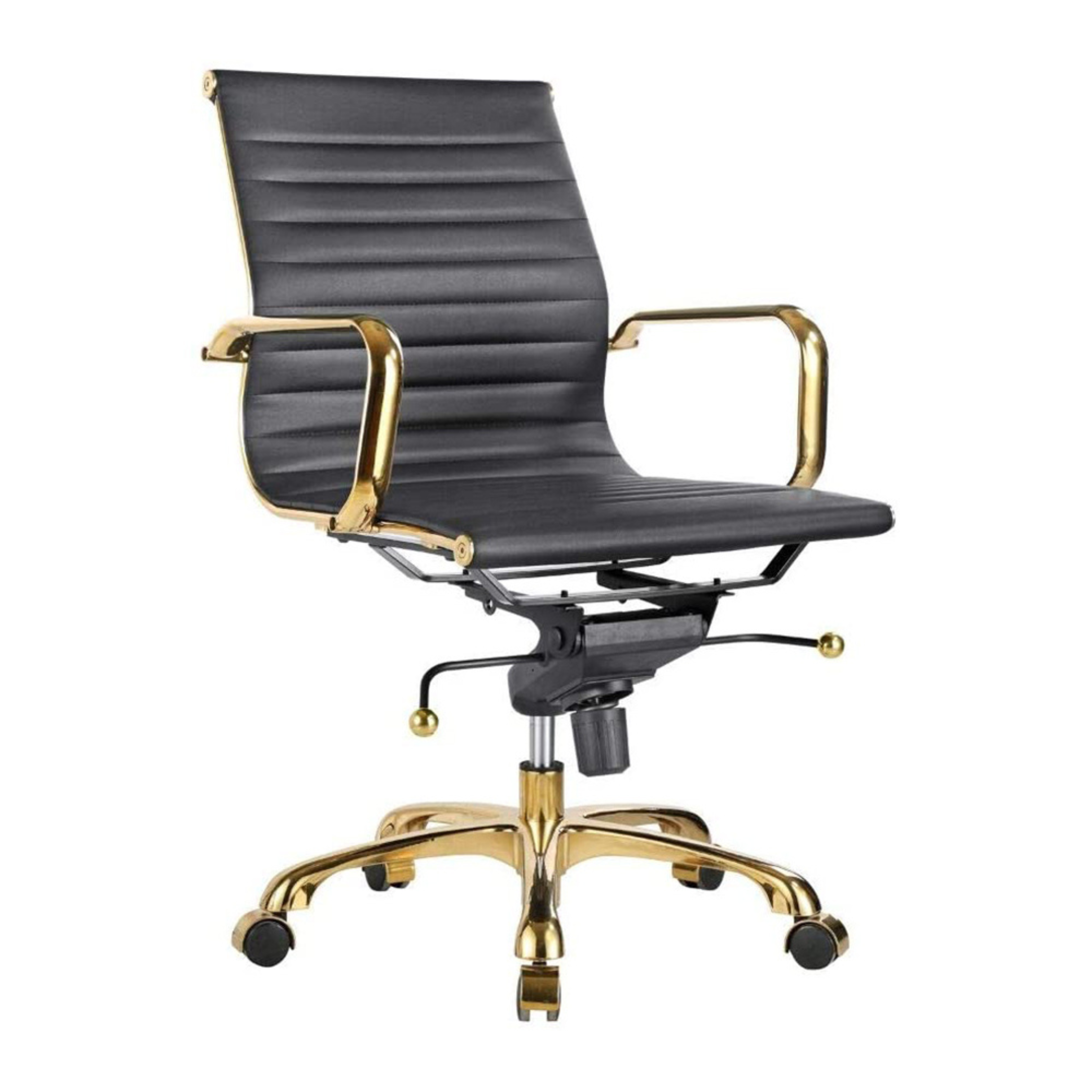 Eames Group Management Chair Gold Frame - Low Back