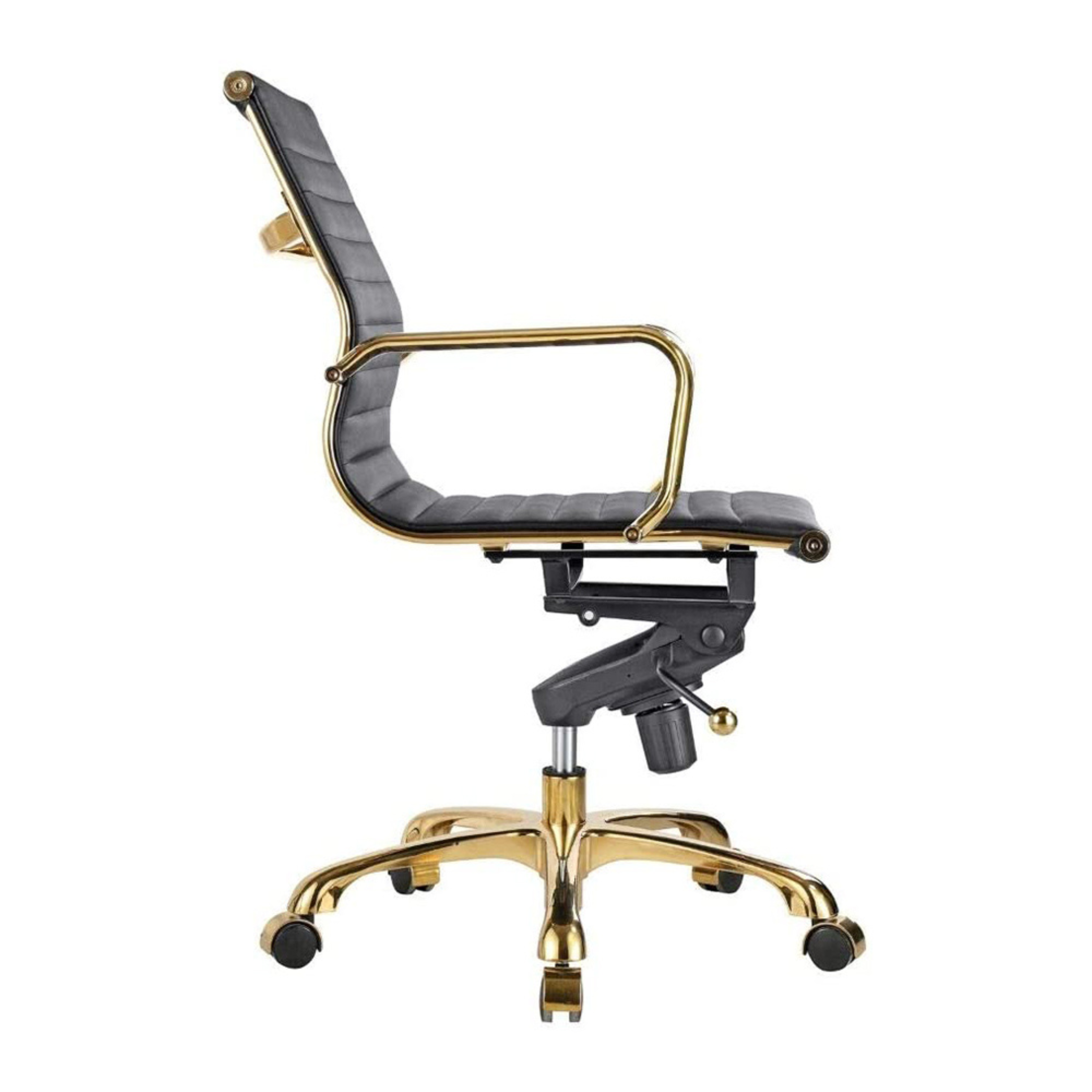 Eames Group Management Chair Gold Frame - Low Back