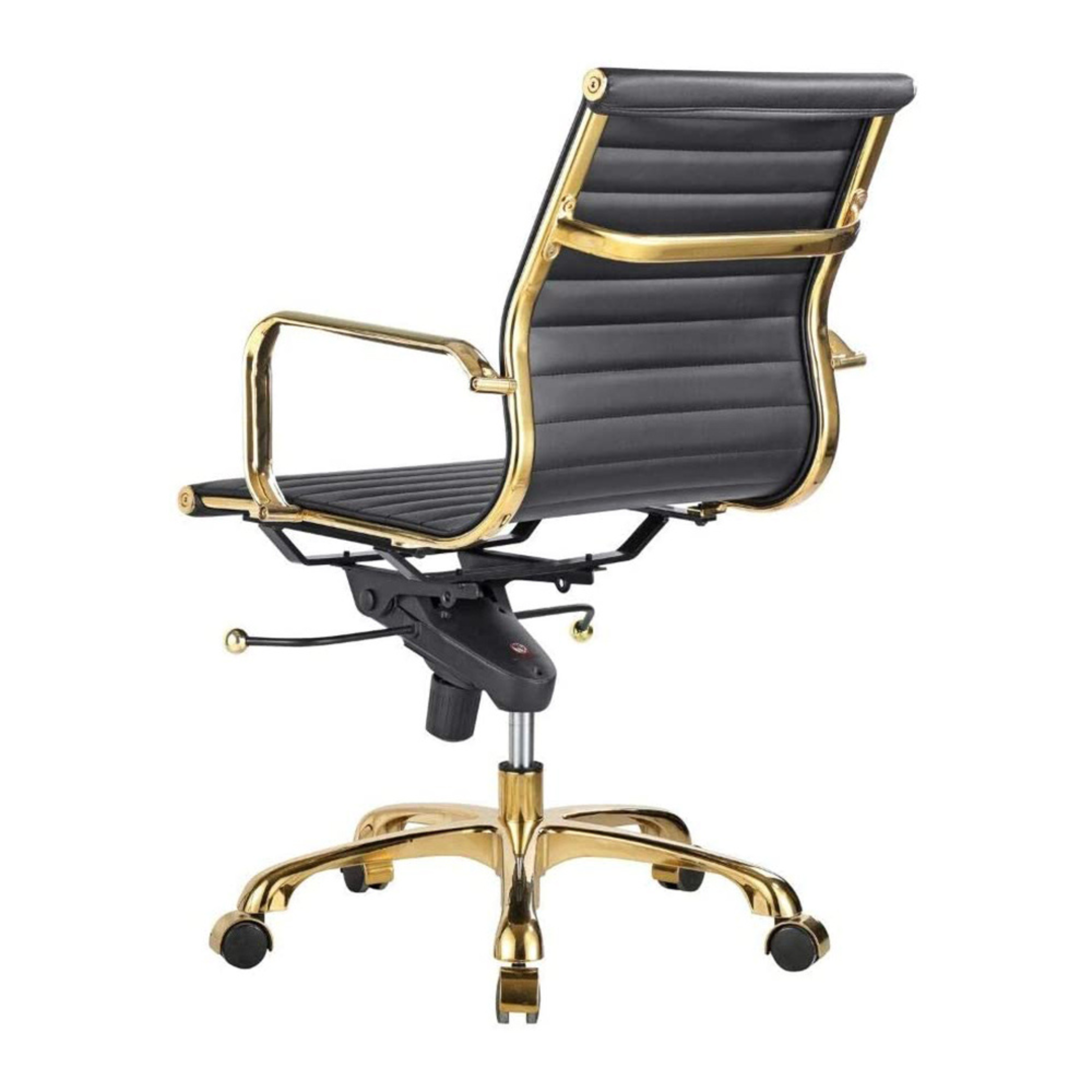 Eames Group Management Chair Gold Frame - Low Back