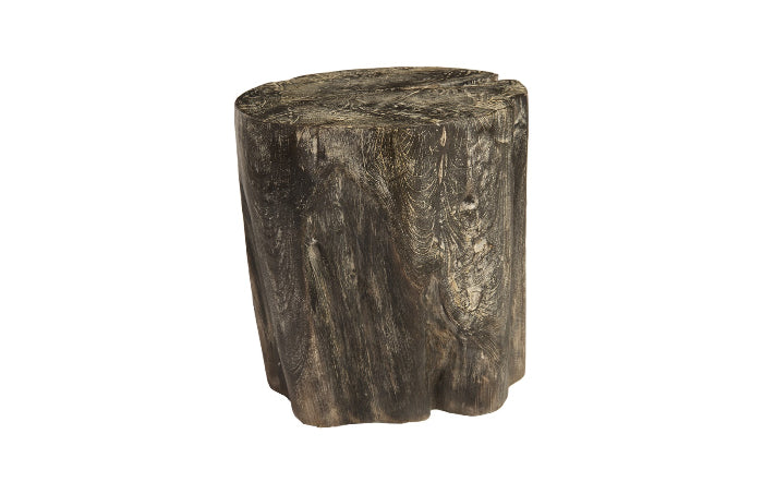 Black Wash Stool Round