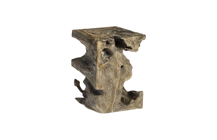 Black Wash Stool Square