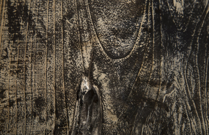 Tabouret de lavage carré noir