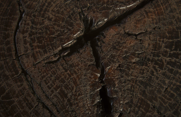 Tabouret en bois noir