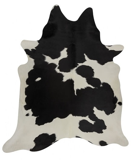 Cuir de vache naturel noir et blanc