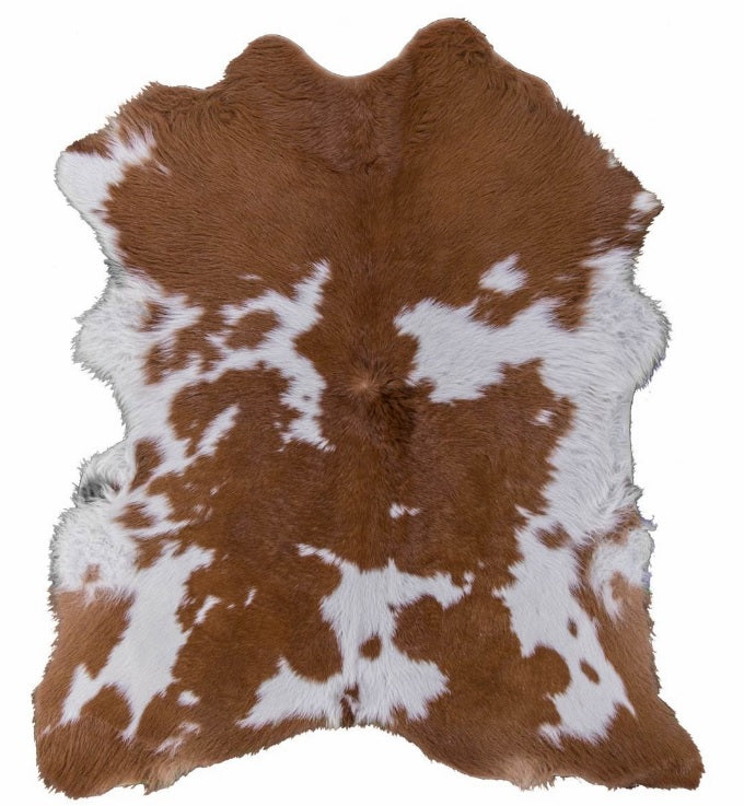 Brown and White Calfskin