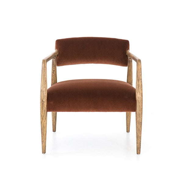 Edith Upholstered Velvet Arm Chair