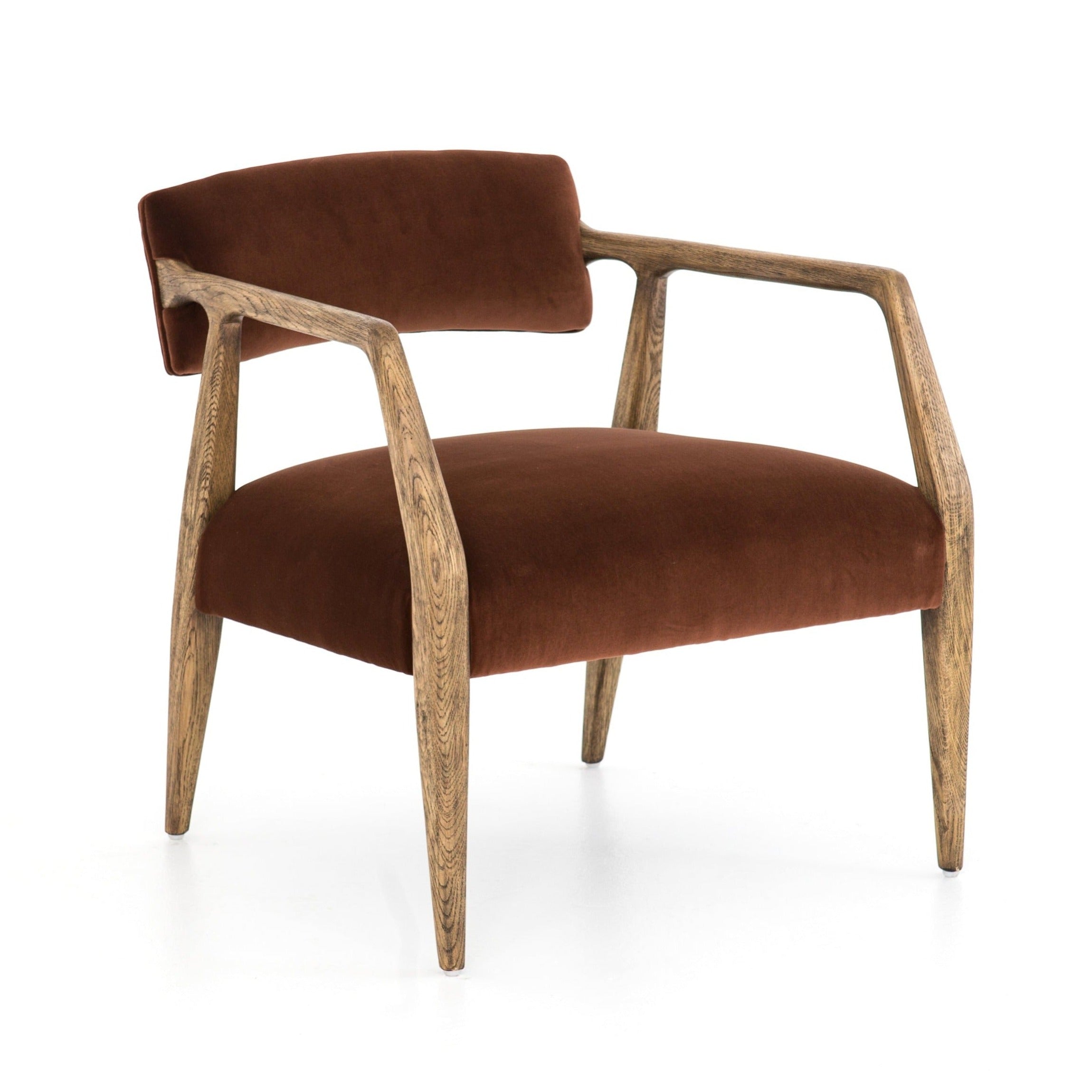 Edith Upholstered Velvet Arm Chair