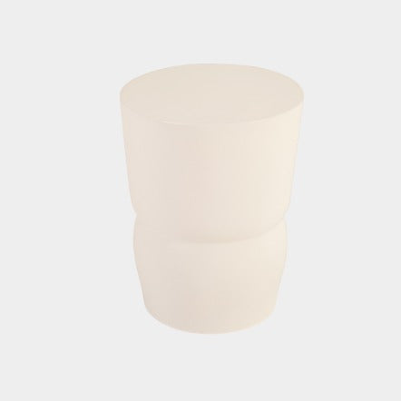 Tabouret Sculpté Gel Coat Blanc