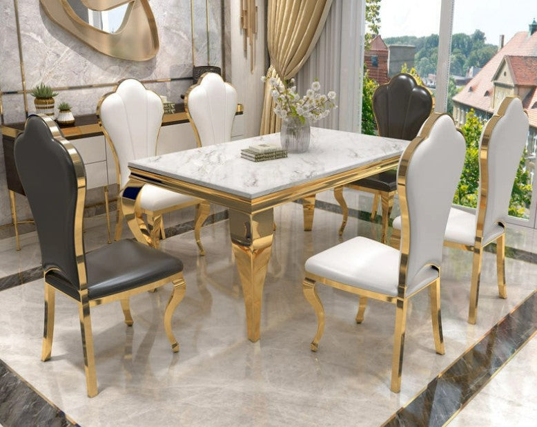 Table à manger courbée