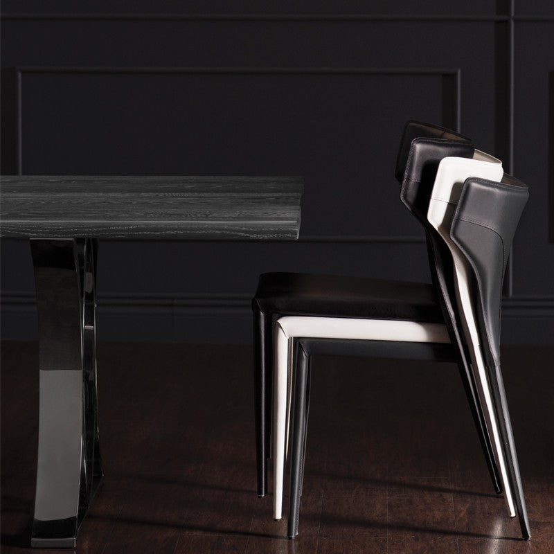 Wayne Dining Chair (Leather Legs)