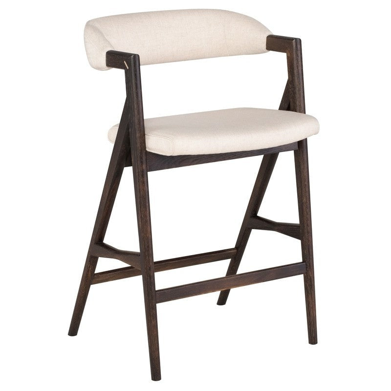 Tabouret Anita (cadre en chêne brûlé)