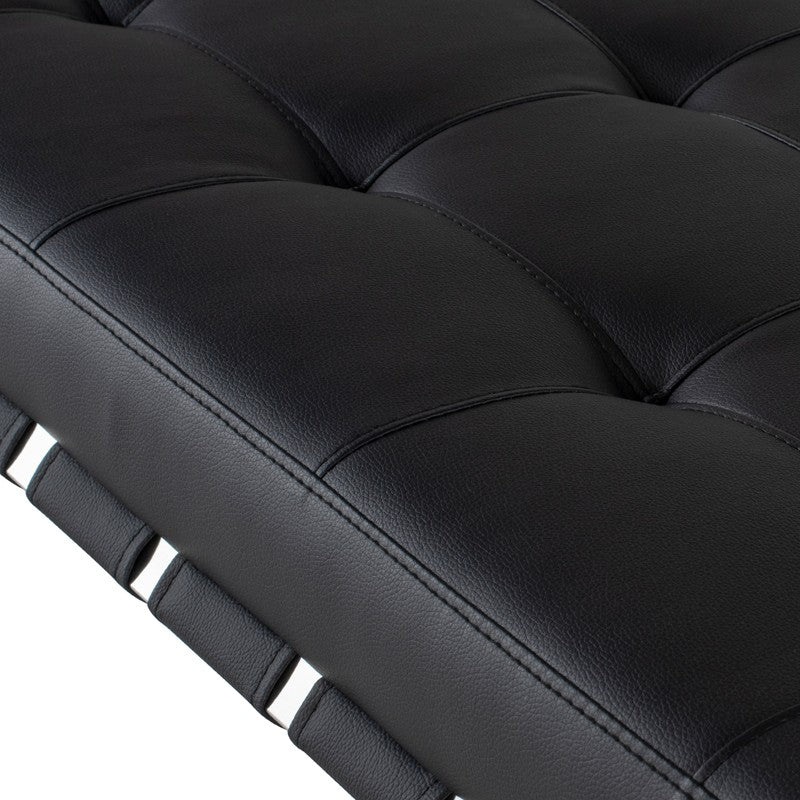 Banc Auguste avec base en acier inoxydable